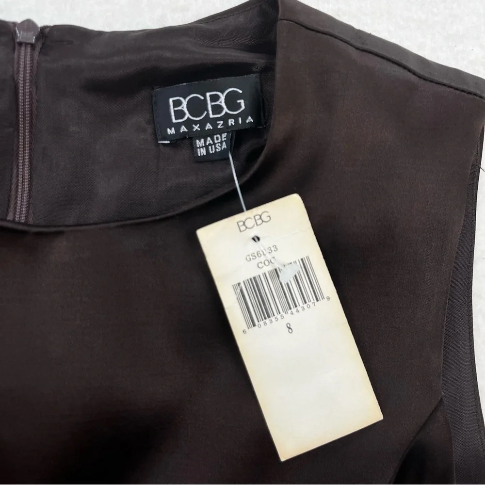 NWT Vintage BCBGMAXAZRIA Brown Dress Size 8